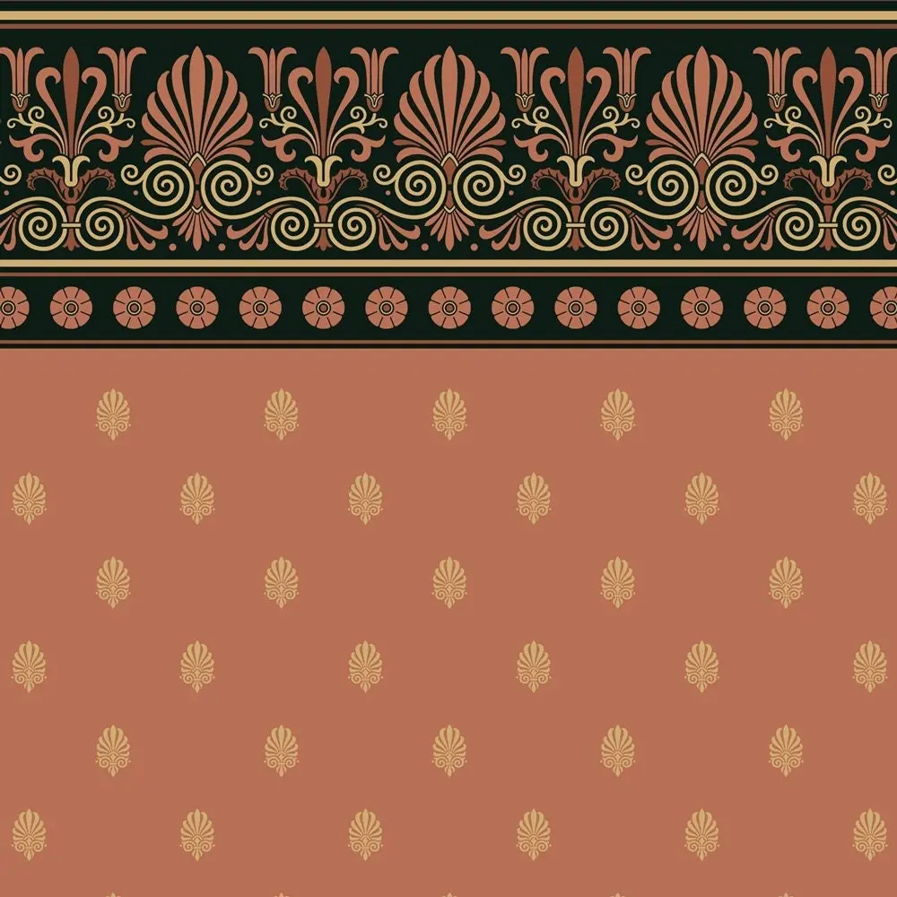 Dollhouse Wallpaper Neoclassical Revival Frieze Bradbury & Bradbury 1:12 Scale
