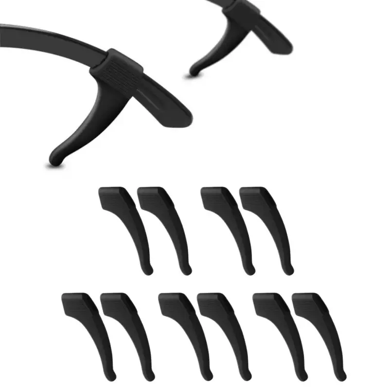 5 Pairs Anti-Slip Eyeglass Ear Grips, Soft Silicone Glasses Holders for Sunglasses, Reading Glasses & Sports Eyewear, Eye Glasses Ear Grippers