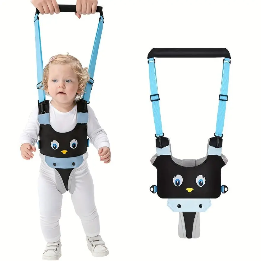 2026 New Soft Cotton Adjustable Strap Baby Walking Harness - Prop 65 Safe Handheld Safety Walking Aid for 0-3 Years Toddlers, Kids' Everyday Safety Accessory