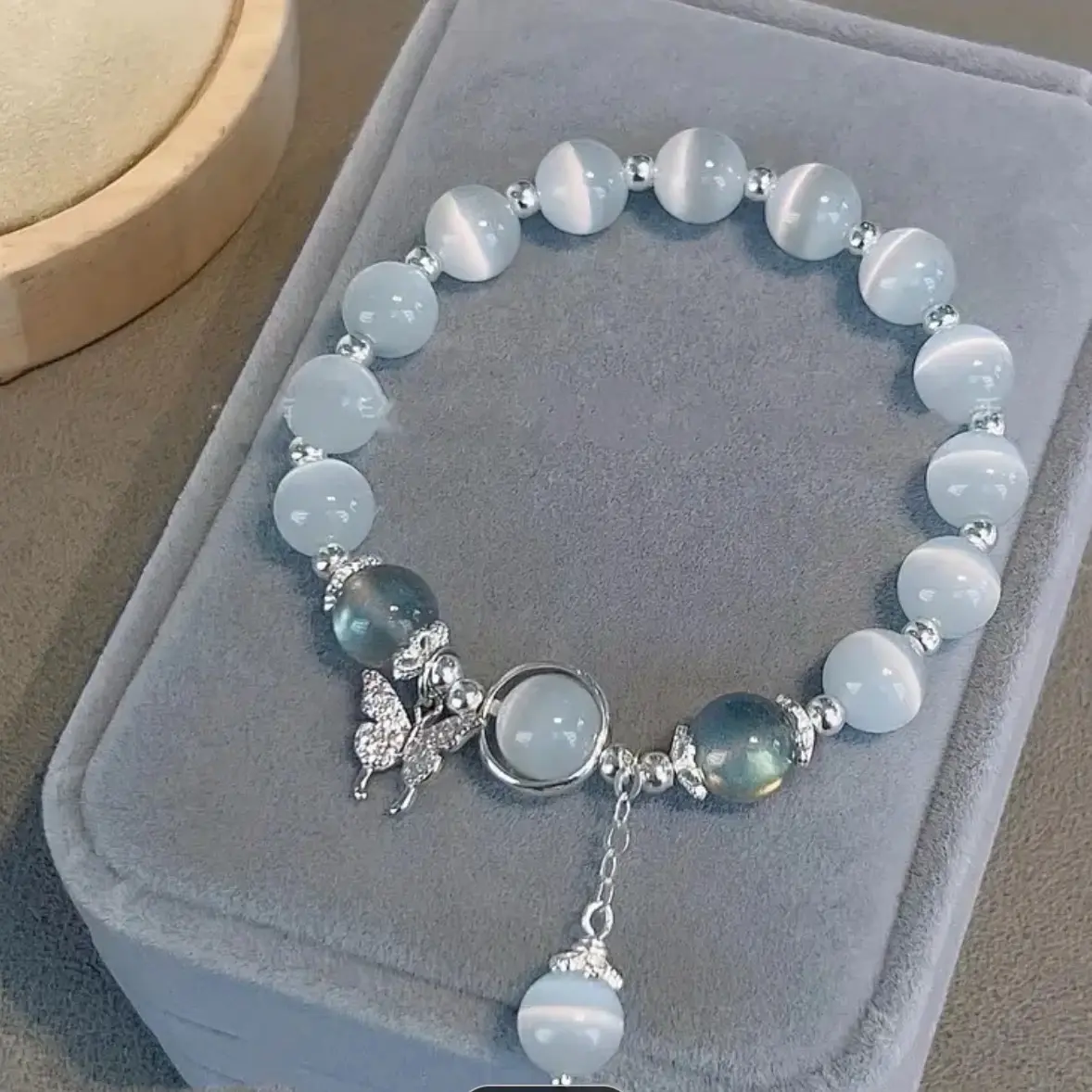 Butterfly Charm Beaded Bracelet - Exquisite Graduation & Party Gift Decor Jewelry