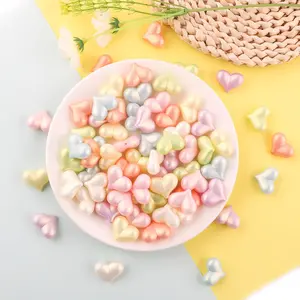 Heart Shaped Beads, 20pcs/set DIY Beads Making Kit, DIY Jewelry Making Supplies for Bracelet Necklace Earrings Pendant Making