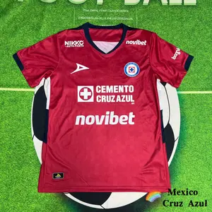 2526 Mexico League  Cruz Azul Home Away Red Short Sleeve Top Soccer Jerseys LIGAMX Fan Edition