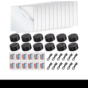 LED Acrylic Light Base Kit • Multi-Color Night Light Stand for DIY Crafts, Engraved Signs & Personalized Gifts