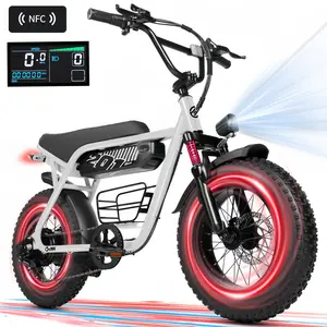 ESKUTE V201 1500W Peak Electric Bike for Adults | 30-35MPH Speed, Range 65m | 20x4.0 Fat Tire All-Terrain Off-Road Ebike | Smart NFC Unlock Front Suspension , 48V 15.6Ah Battery, 330lb Max Load, 7-Speed Commuter | Summer & Campus Ready