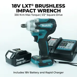 Makita DTW300 Impact Wrench lithium-ion cordless hex key set