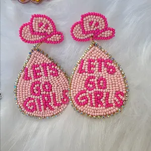Let's Go Girls Beaded Post Earrings