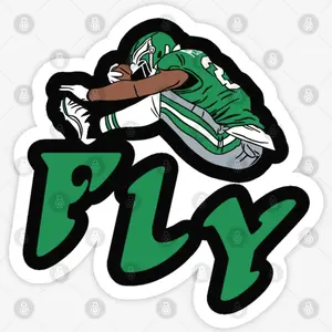 Fly Saquon Philadelphia Football Sticker – Eagles Fan Art Vinyl Decal HDE