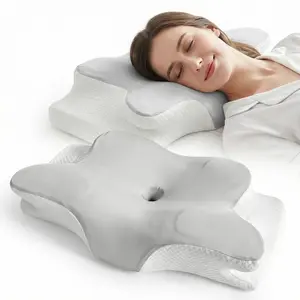 Ergonomic Memory Foam Cervical Pillow – Odorless Orthopedic Bed Pillow for Side, Back & Stomach Sleepers, Cozy Neck Support for Better Sleep