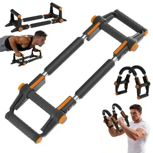 Arm Trainer Strengthen Chest and Arm Muscles Workout Men's Fitness Trainer Detachable Adjustable Resistance Portable Power Twister Bar Home Fitness Equipment fitness level chest trainer for Women Men