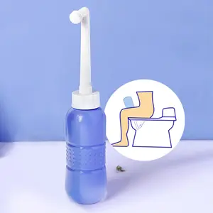 1pc, Peri Bottle for Postpartum & Perineal Care, Large Capacity 450ml Portable Travel Bidet for Personal Hygiene Cleaning, Handheld Bidet Sprayer With Retractable Multi-hole Nozzle for Outdoor or Travel Use, Handheld Toilet Bidet