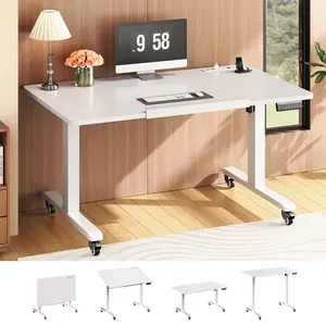 Sedeta 47-Inch Foldable Electric Standing Desk - 180° Tiltable, Height-Adjustable, Wheel Base, Memory Preset, Ergonomic Mobile Office Furniture for Drawing, Small Home Office Spaces