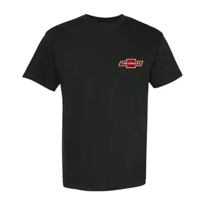 Men's Vintage Chevrolet Cotton T-Shirt - Classic 1911 Chevy Logo Graphic, Retro American Car, Casual Oversized Streetwear Top