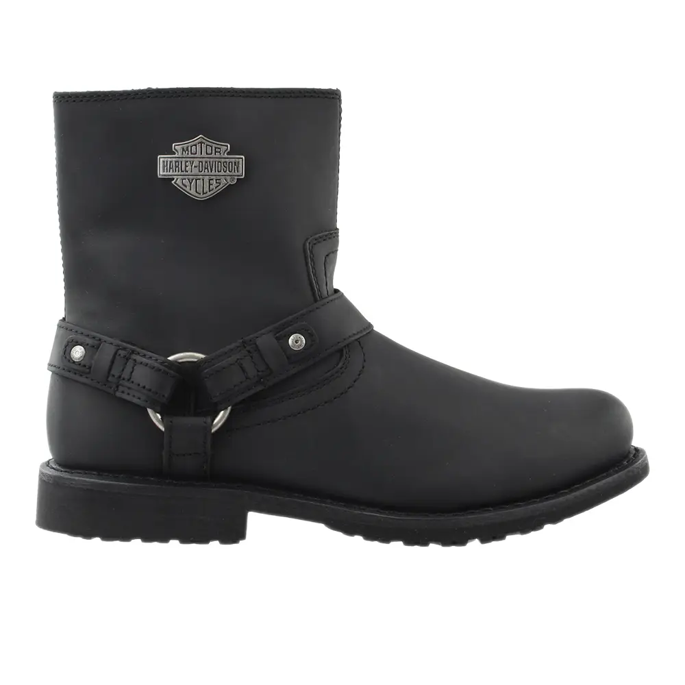 Harley-Davidson Footwear Mens Scout Leather Harness Motorcycle Casual Boots Ankle - Black