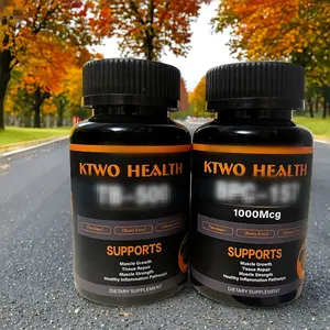 KTWO HEALTH - Amino acids nutritional supplements - Synergy for Tissue & Muscle - Supplement sport nutrition - Support 120 Capsules