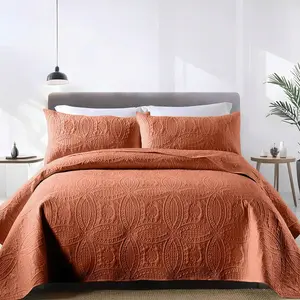 Quilts Queen Size For Bed, Bedspreads Light Weight Comforter Set With Ultrasonic Quilting Technology, Microfiber Modern Style Coin Pattern Coverlet For All Season - 3 Piece (1 Quilt 90" * 96", 2 Pillow Shams 20" * 26")