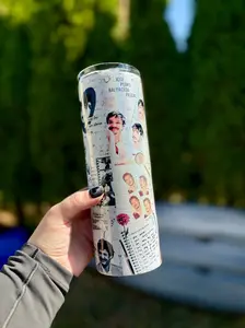 ✨ Daddy Pedro Pascal 20oz Shimmer Tumbler | Bookish & Fandom Drinkware | Handmade