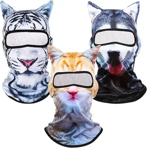 3D Cat Ski Balaclava Sheisty Face Mask with Ears Cute Animal Christmas Music Festivals Party Raves Face Cover UV Protector Lightweight Outdoor Activities