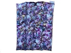 Amethyst 4 Chamber Lumbar Back Hot Cold Herbal Pack Organic Flax Seed Heat Wrap Microwave Therapy All Natural Herbs for Lumbar Spine & Lower Back