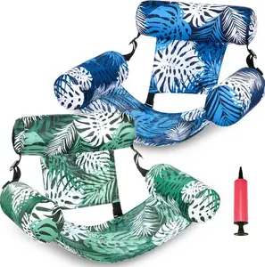 Summer Must-Have 2 Pack Adult Inflatable Pool Float Hammocks, Floating Lounge Chairs for Pool Relaxing, Family Water Fun, Pool Parties & Summer Outdoor Fun