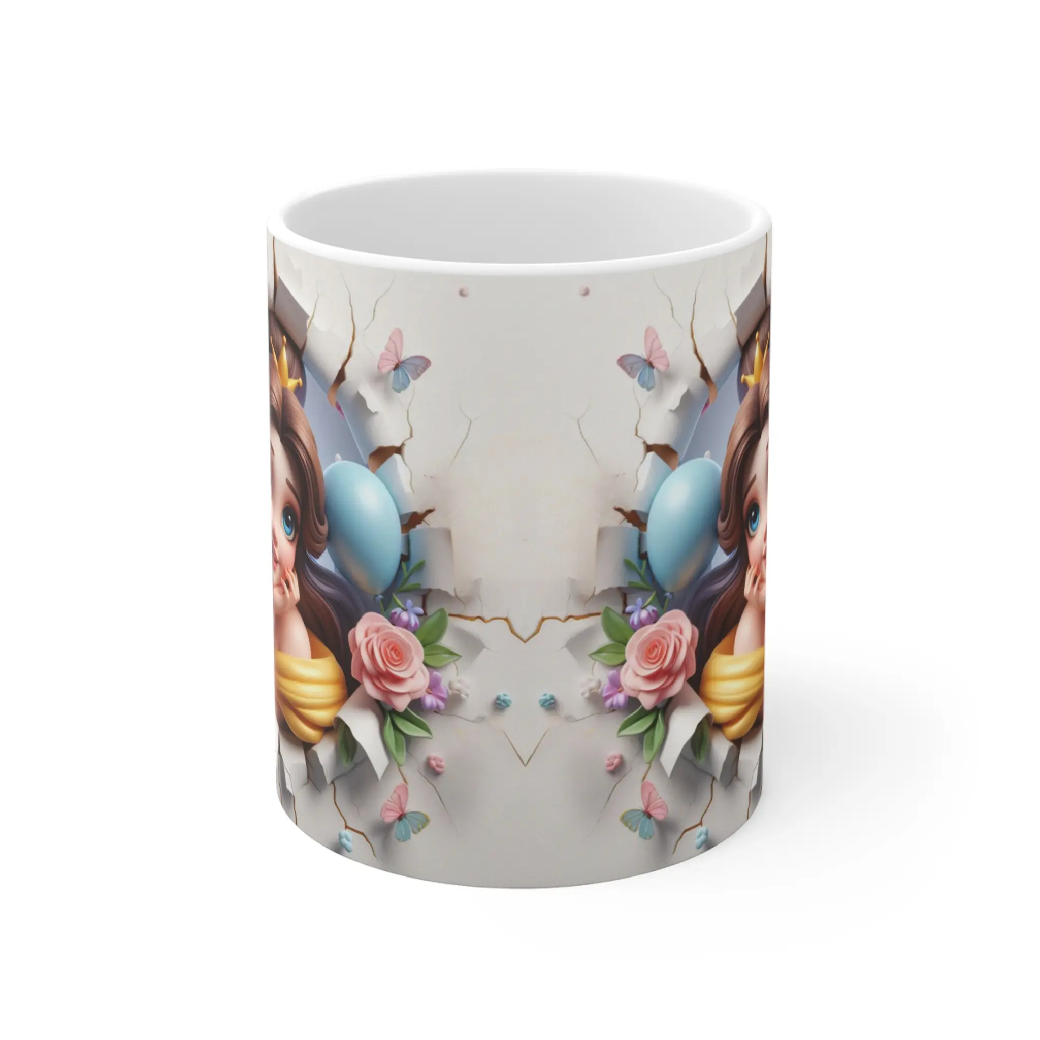 Whimsical Princess Mug - Ideal for Birthdays, Party Decor, Gift for Disney Fans, Cute Coffee Cup, Celebration Mug Ceramic Drinkware