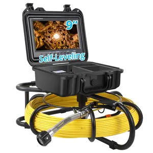 GARVEE 165ft Drain Camera, 9 Inch LCD, Adjustable LEDs, DVR, IP68, DVR