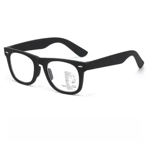 Multifocal Progressive Reading Glasses with Anti Blue Light & Photochromic Lenses, Far & Near Dual-Purpose Presbyopia Eyeglasses, Lightweight Durable Frame, Perfect Holiday Gift for Parents & Seniors