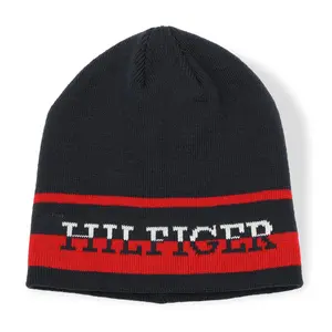 Tommy Hilfiger Split Monotype Cuff Hat | Classic Knit Beanie