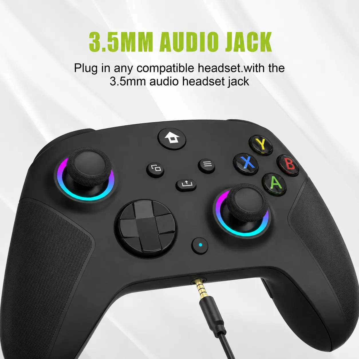 Wireless Gaming Controller for Xbox Series X|S, Xbox 1, PC & Steam - Anti-Drift Joysticks, Dual-Mode Triggers, 6-Axis Gyro, 1000Hz Polling Rate, Turbo Function, 3.5mm Headset Jack