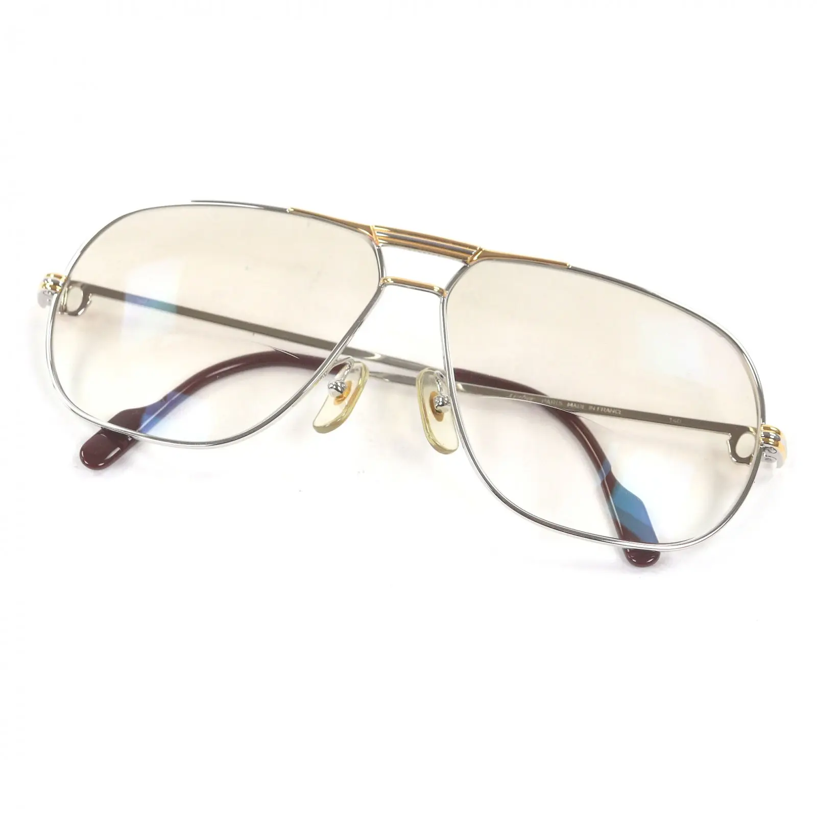 Pre-owned Cartier Others Small Leather Goods Trinity Optical Frame