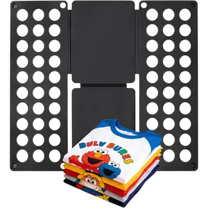 Mini  Shirt Folding Board & Shirt Folder (Ages 1-7), Small Portable Clothes Folder, Build Independence & Fine  Skills