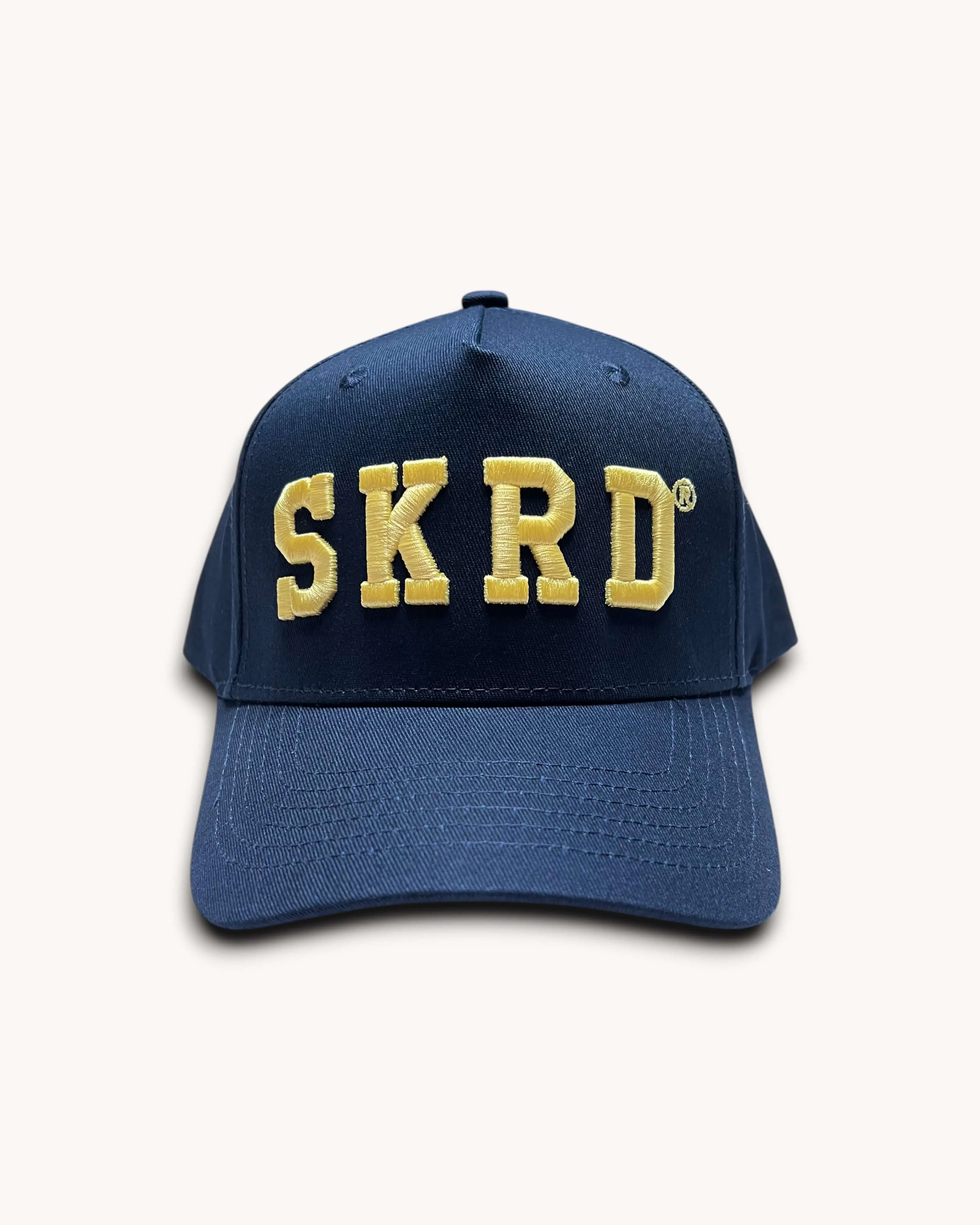 SKRD Logo Snapback Hat - Navy