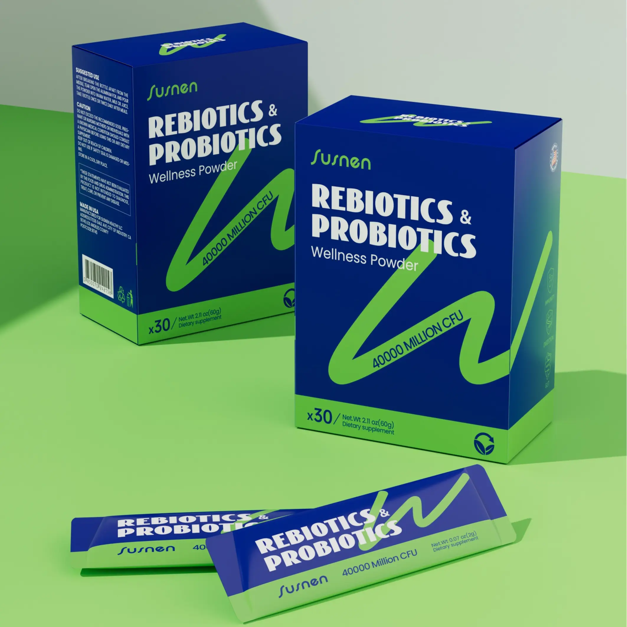 Probiotics 40 Billion, 30 Bottles*, 0.7 oz, Detox Powder Formula with Superfoods, Probiotics, Digestive Enzymes & Moringa: Promotes Gut Health & Stren