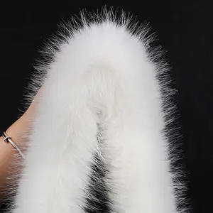 Luxury Fox Fur Trim Strip, 149.86cm X 8.99cm, Soft Plush Sewing Edging, DIY Clothing and Craft Decoration, Ideal for Traditional Clothes and Festive Decor,Valentine's Day decoration, Seasonal Decorations.