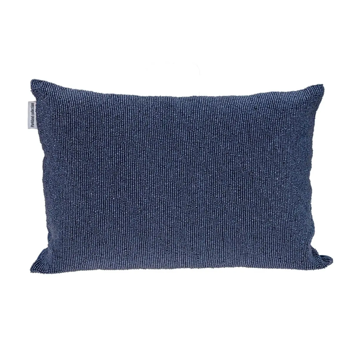 360 Stand Rectangular Luxury Shimmering Blue Beaded Throw Pillow - Beaded Texture, Cotton Blend, Transitional Home Accent Pillow, Bead Standard Pillows