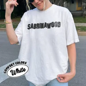 Sabrinawood Shirt Comfort Colors Shirt, Fan Gift Tee, Aesthetic Music Inspired Shirt, Trendy Pop Culture Gift