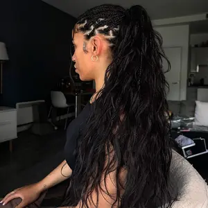ISEE HAIR Body Wave Crochet Human Hair for Boho Braids Miracle Knots Vacation Hair Ready Pre-Separated 50g/Pack Knotless Time Saving Design Summer Vibe Lightweight Summer Braids Boho Knotless Braids SummerWins