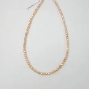 【Live】PEARLISM CN Red Freshwater Akira Pearl Necklace Princess Necklace | 4-5mm m Full-string Necklace -AFAN024