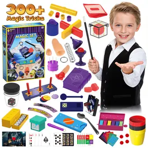 Magic Kit - 300+ Magic Tricks for Kids Age 6+, Magic Set Magician Toy with Video Instructions for Kid Beginners, Christmas Halloween Birthday Gifts Toys for Boys Girls Kids
