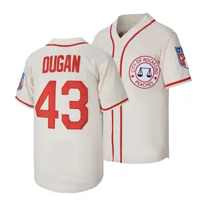 #43 Jimmy Dugan City Of Rockford Peaches A League Of Their Own Movie Baseball Jersey，Letter Embroidered Shirt Unisex