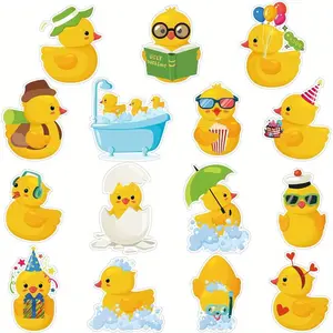 Duck Cutouts, 30pcs/set Multi-role Duck Birthday Party Decorations, DIY Crafts for Bulletin Board, Party Decor Supplies