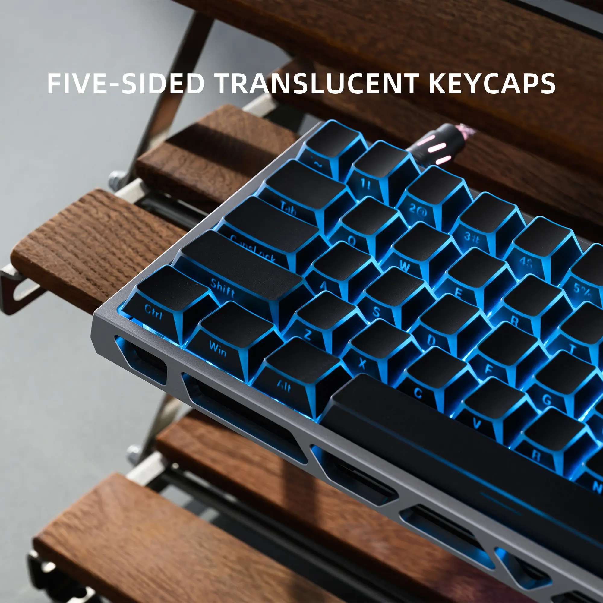 XVX Prism keycaps Shadow Fold Shine-Through Cherry Profile PBT 136