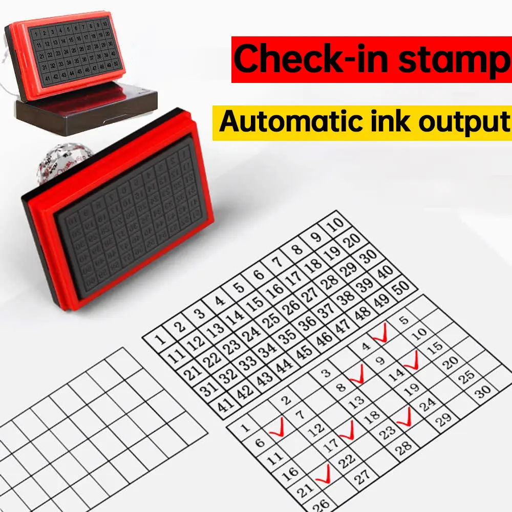1 Educational Number Stamp for Teachers, Classroom Statistics and Attendance, Check Homework, Marking Homework and Assign Seat Numbers, Tracking Attendance, Managing Assignments, Classroom Essential, Multiple Usages
