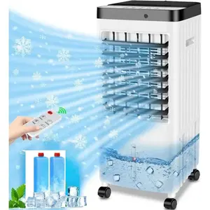 Air Conditioner Fan 10L Larger Reservoir Cooling Fan Portable, Home Air Cooler Tower Fan with Remote Control Portable Floor Fan for Home, Bedroom & Office