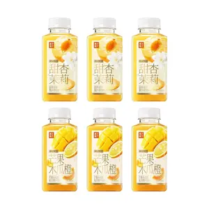 GZSL Sweet Almond Jasmine & Mango Papaya Orange Juice Drink, 6-Pack (300ml Each) - Refreshing Fruit Tea Beverage, 2 Flavors Combo
