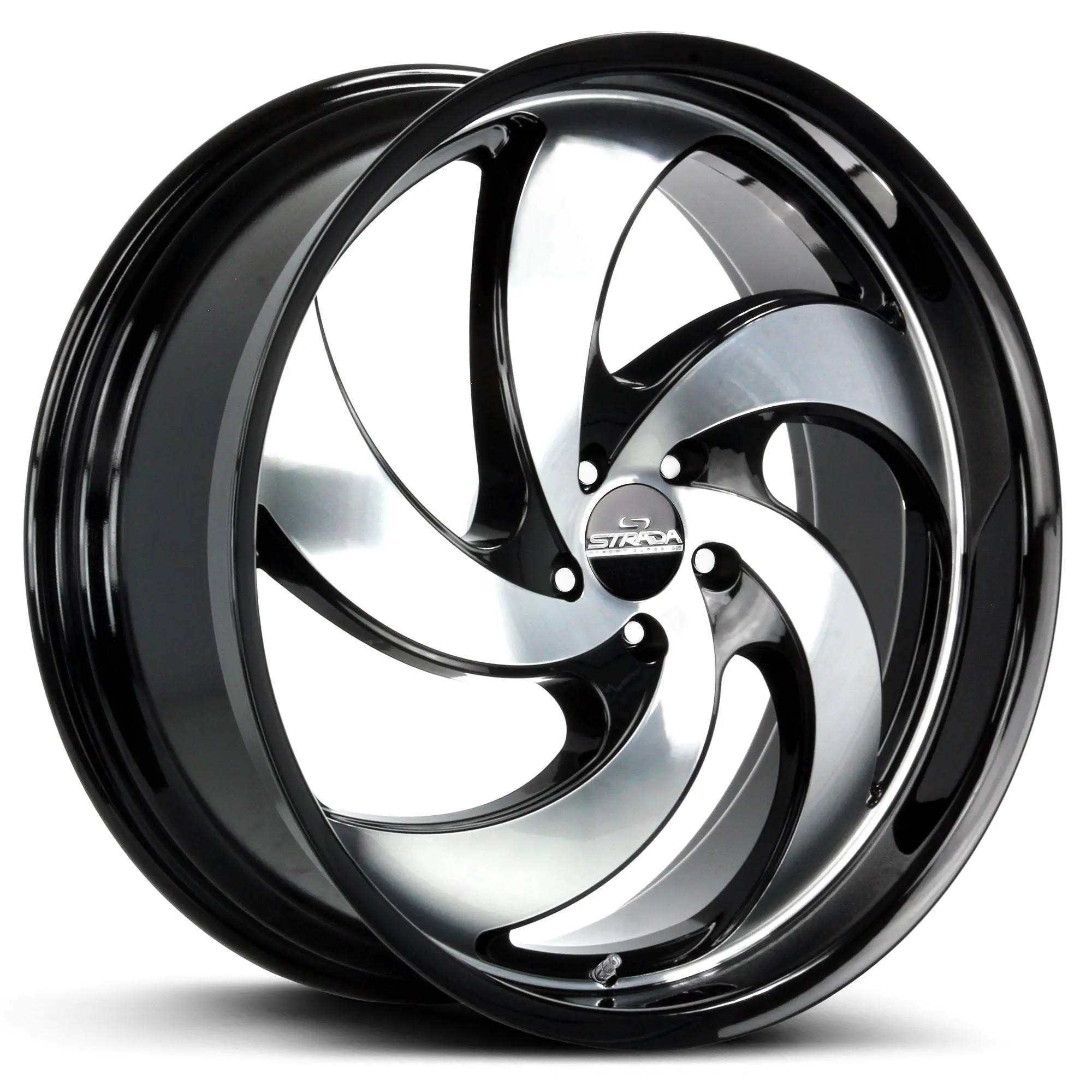 Retro 5 Gloss Black Machined Wheel