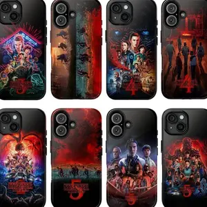 Stranger things 5 & Stranger things 4 Phone Case for iPhone 11 12 13 14 15 16 Pro Max Plus X SE, Samsung S21 S22 S23 S24 S25 ABK