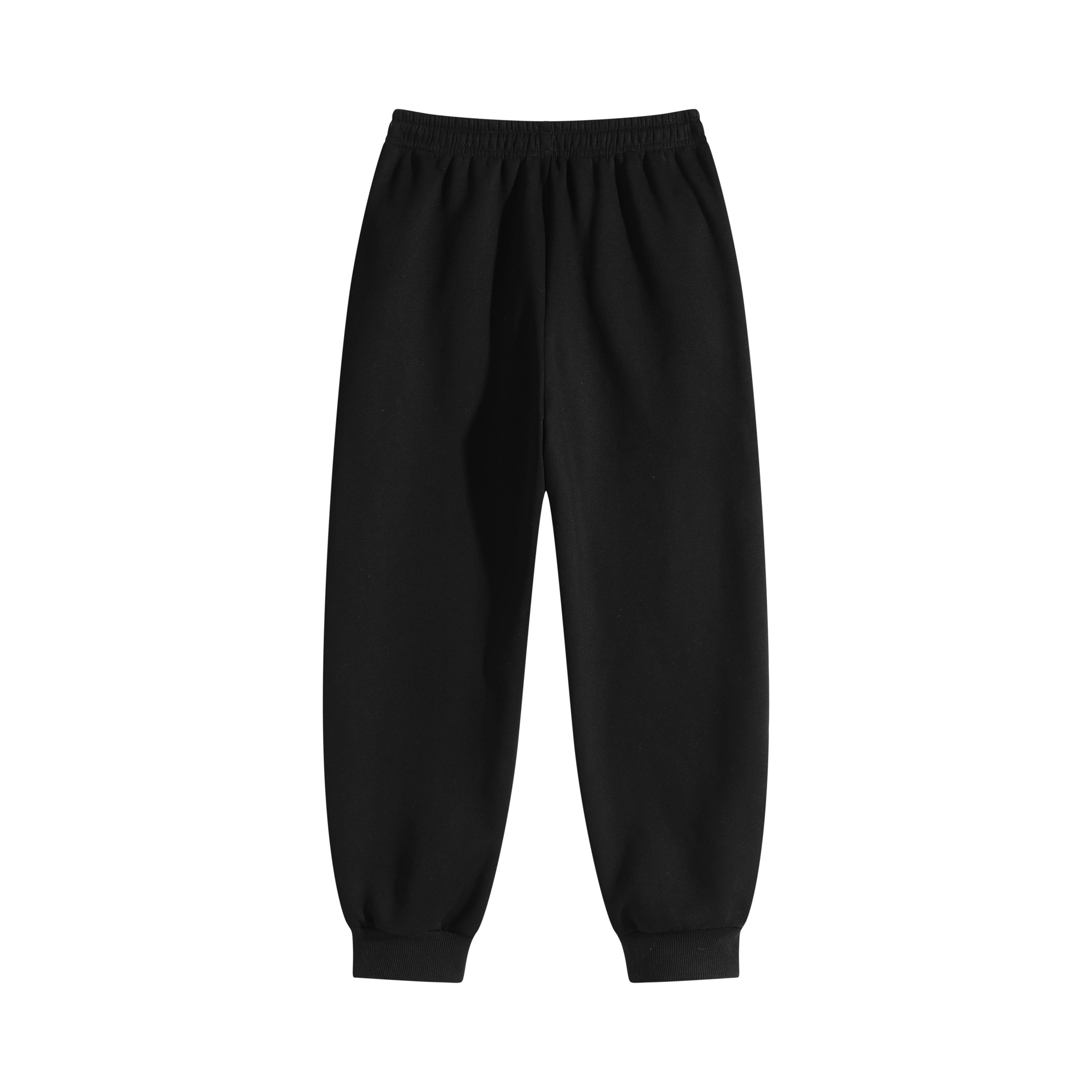 3-Piece Set Breathable Cotton Track Joggers, Elastic Waist Cuffed Sweatpants with Anti-Theft Zippered Pockets