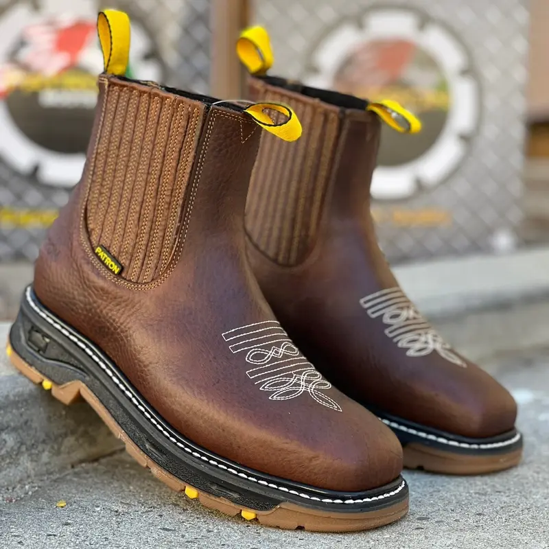 830 Orix Embossed Steel Toe Patron Work Boot Cowhide - TikTok Shop