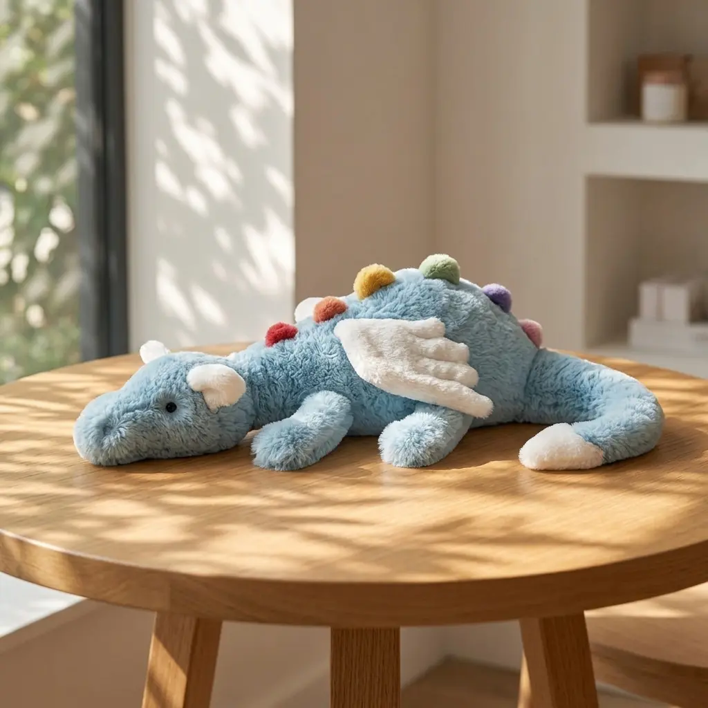 JELLYCAT Cute Sky Dragon Plush Long Blue Dragon Stuffed Animal Soft Fantasy Plush Doll Cozy Bed Buddy Birthday Gift for Kids Teens Adults Home Room Decoration