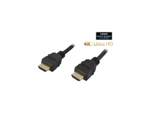 Nippon Labs HDMI-HS-10 10 ft. HDMI 2.0 Male to Male High Speed Cable with Ethernet Channel, Black